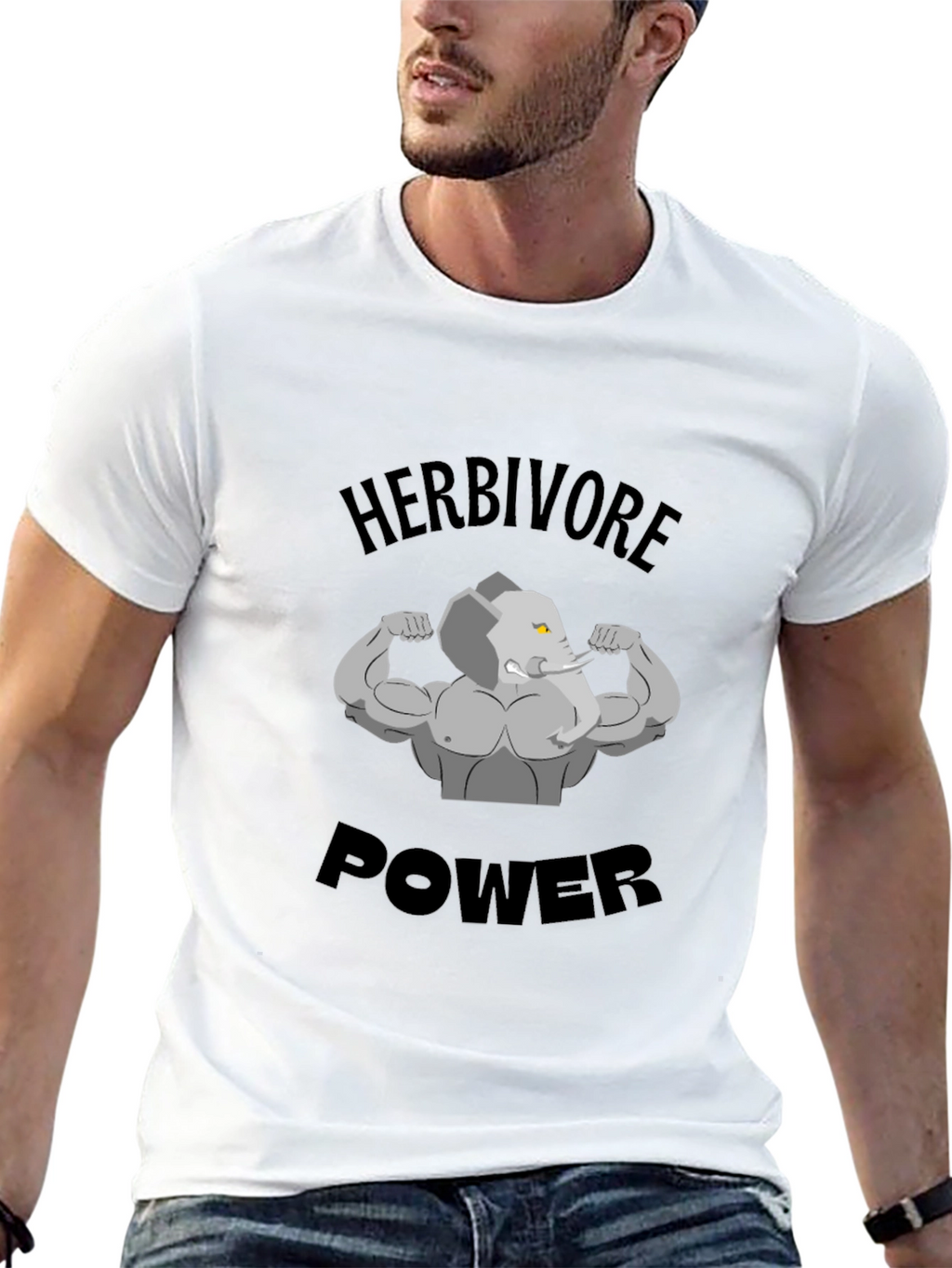 Herbivore Power T-Shirt - Elephant Gym