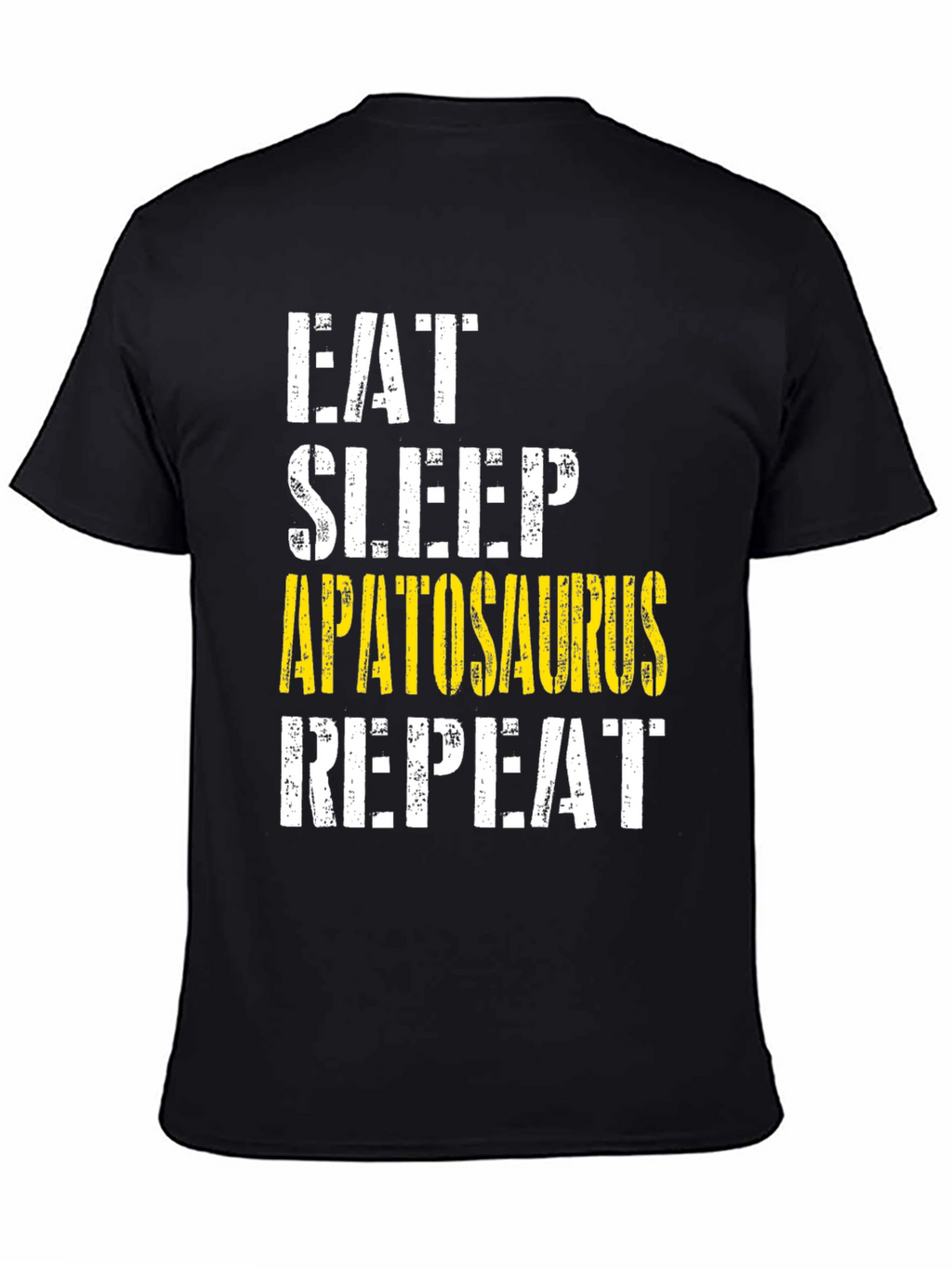 Eat Sleep Apatosaurus Repeat Graphic Tee