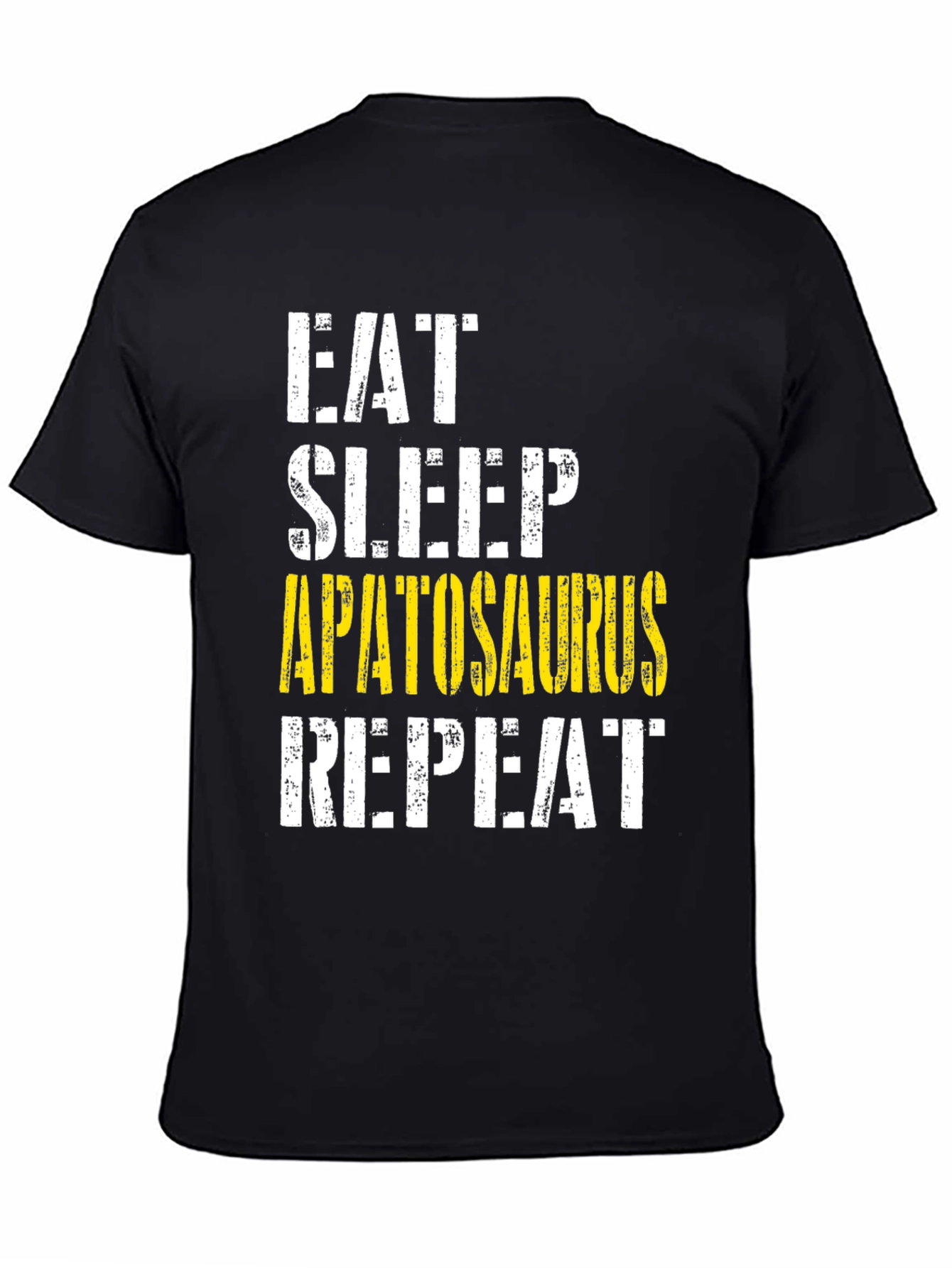Eat Sleep Apatosaurus Repeat Graphic Tee