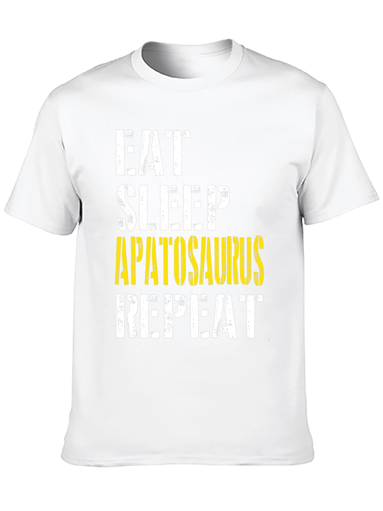 Eat Sleep Apatosaurus Repeat Graphic Tee