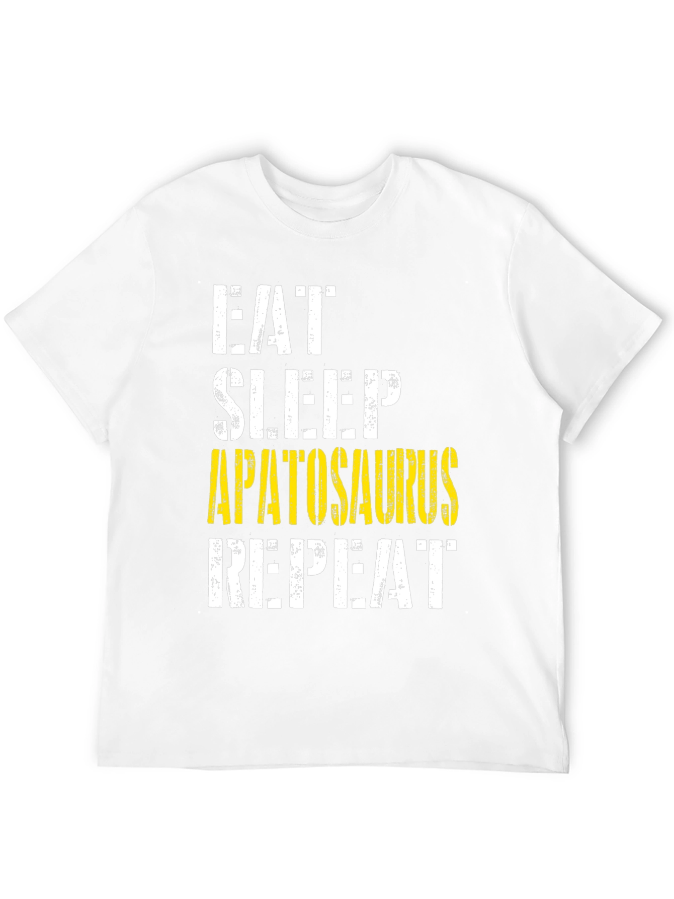 Eat Sleep Apatosaurus Repeat Graphic Tee