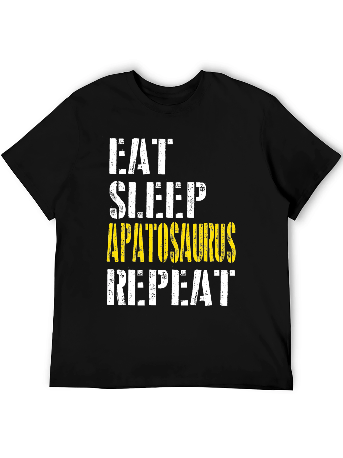 Eat Sleep Apatosaurus Repeat Graphic Tee