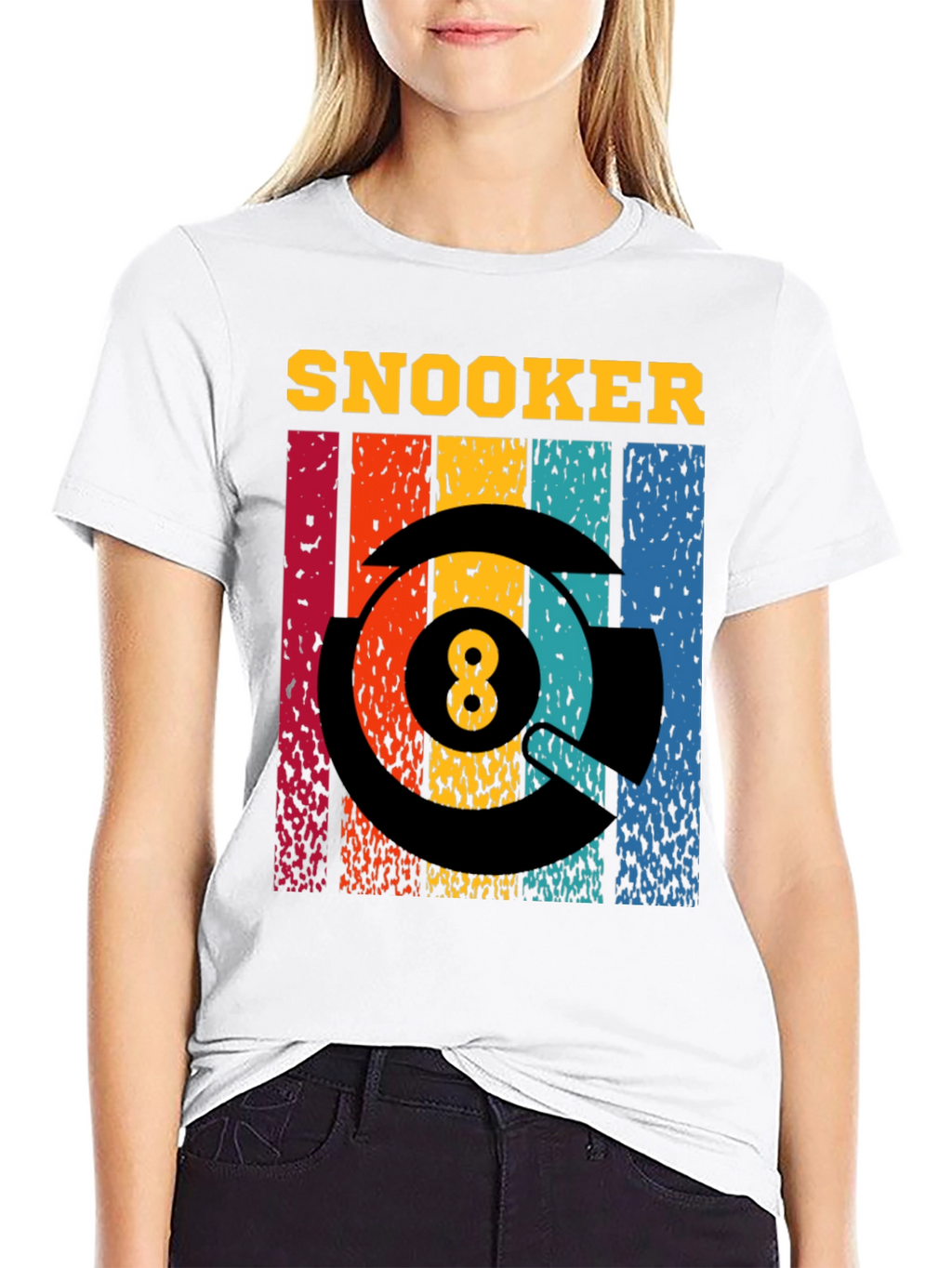 Snooker 8 Ball Retro Style Graphic Tee