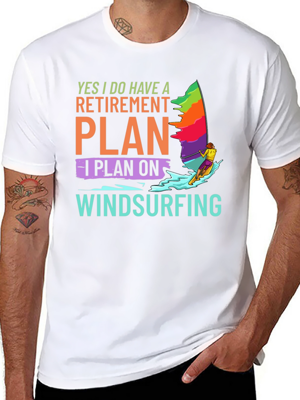 Windsurfing Retirement Plan T-Shirt