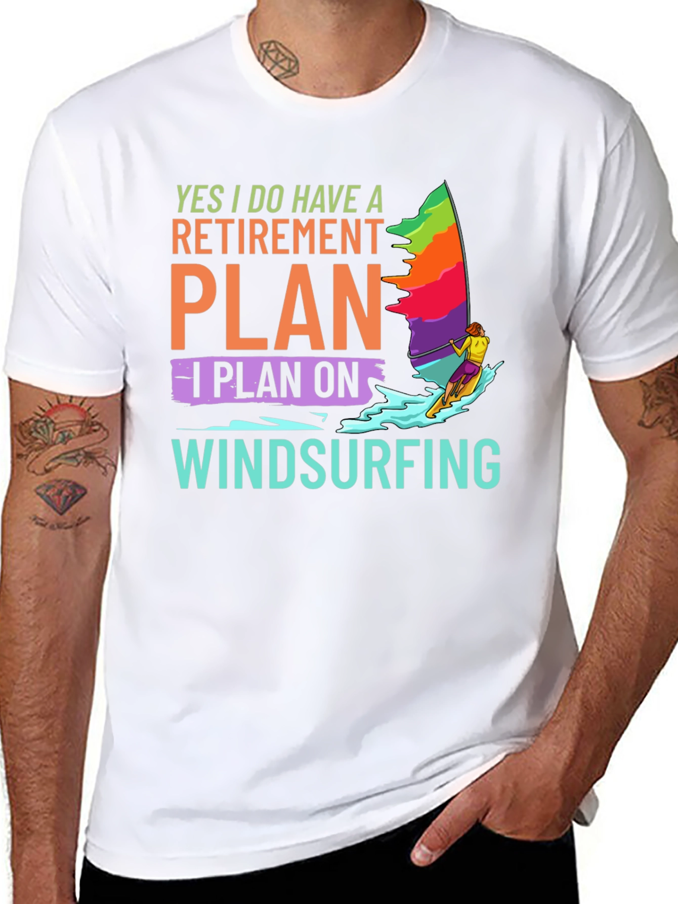 Windsurfing Retirement Plan T-Shirt
