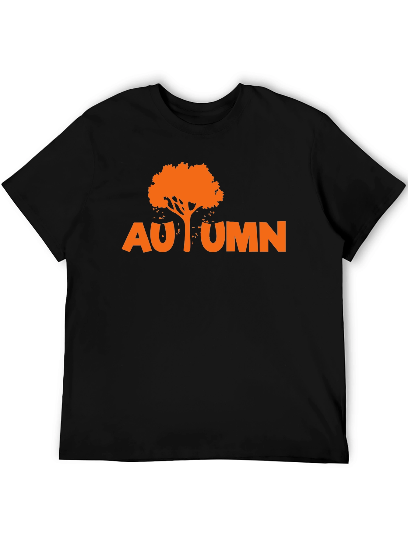 Autumn Tree Graphic Tee - Black