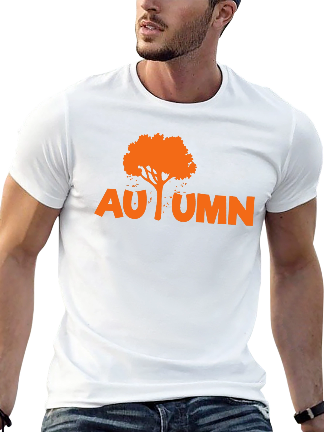 Autumn Tree Graphic Tee - Black