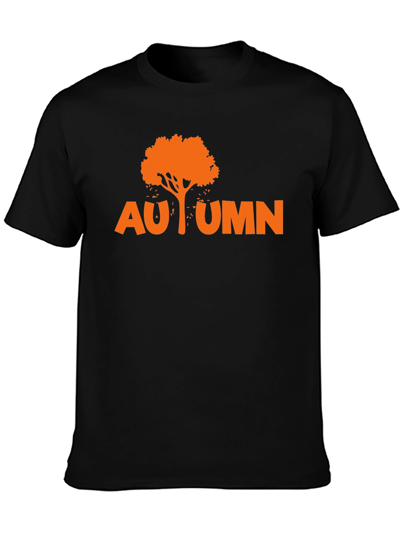 Autumn Tree Graphic Tee - Black
