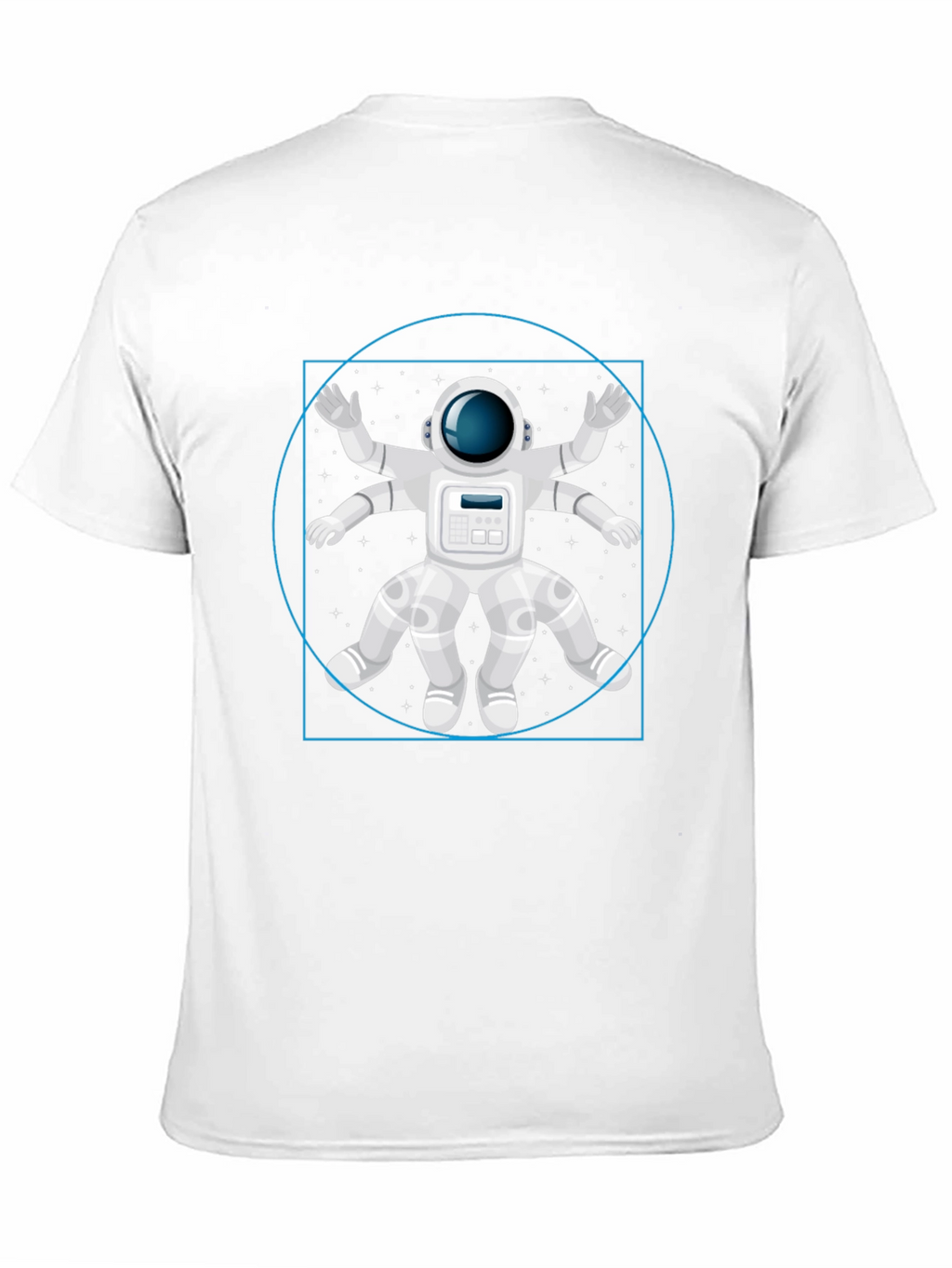 Astronaut Vitruvian Man Graphic T-Shirt