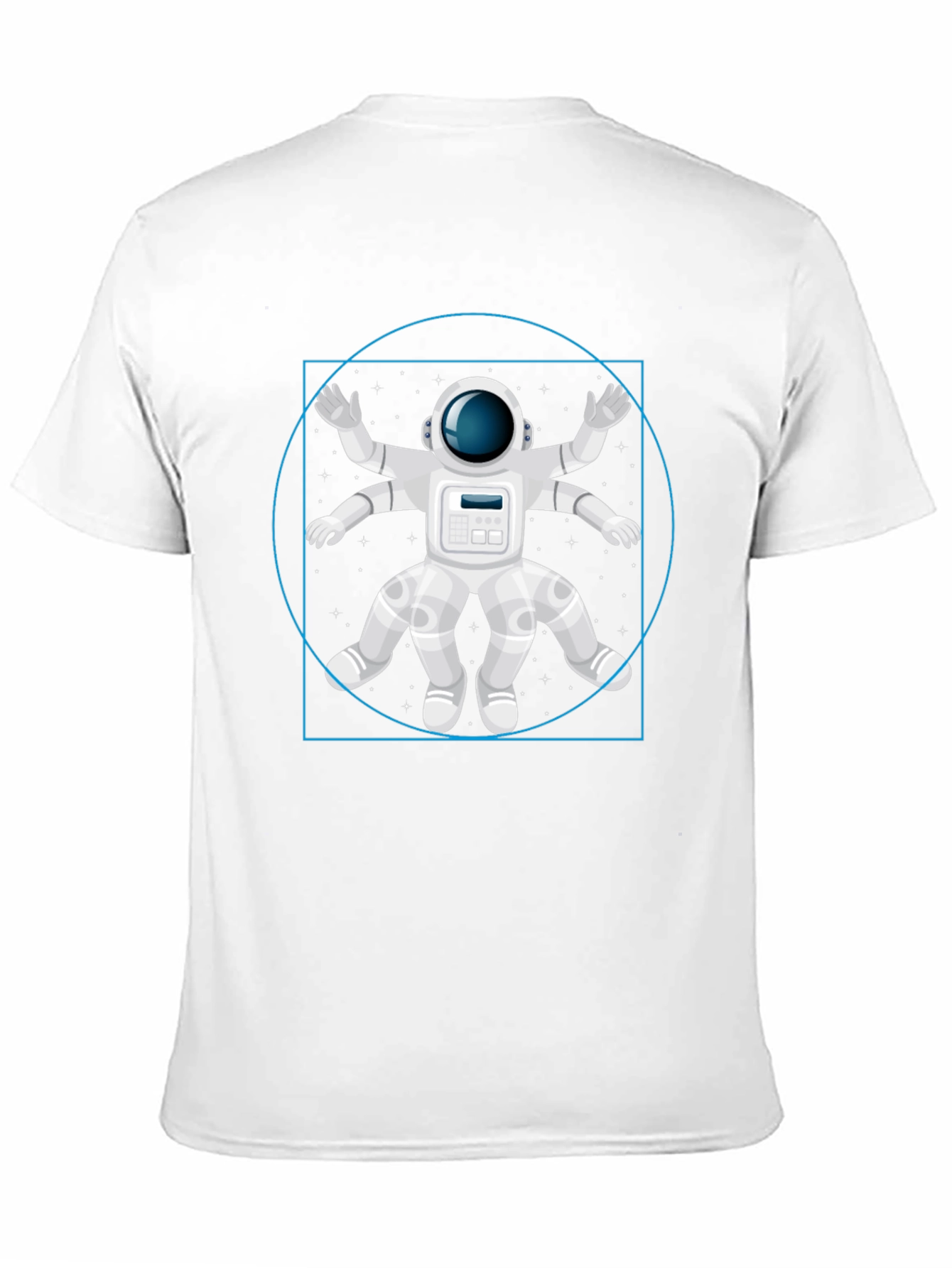 Astronaut Vitruvian Man Graphic T-Shirt