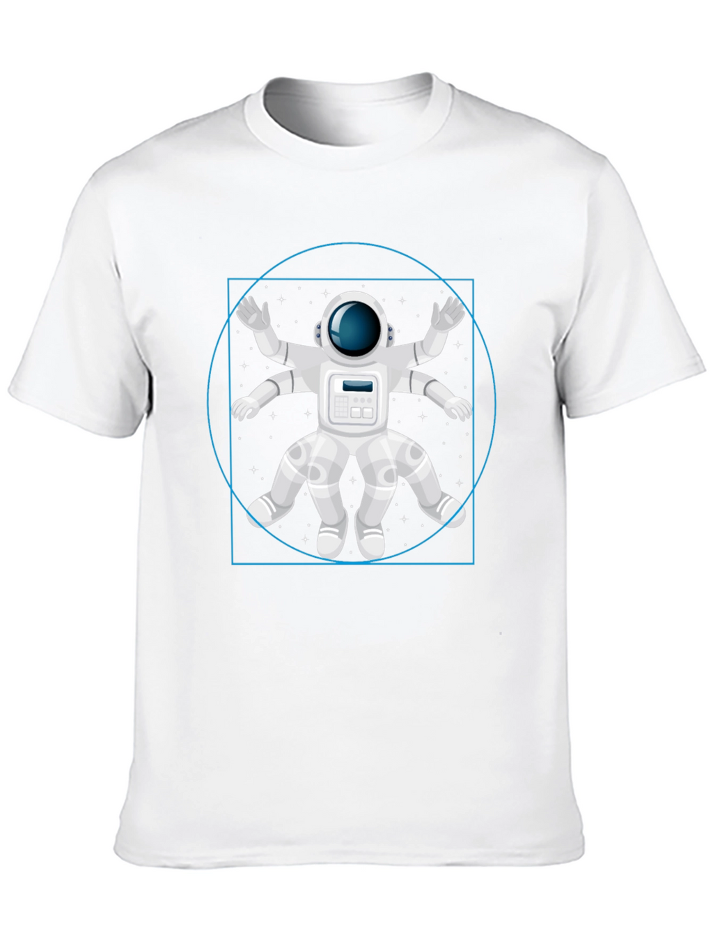 Astronaut Vitruvian Man Graphic T-Shirt