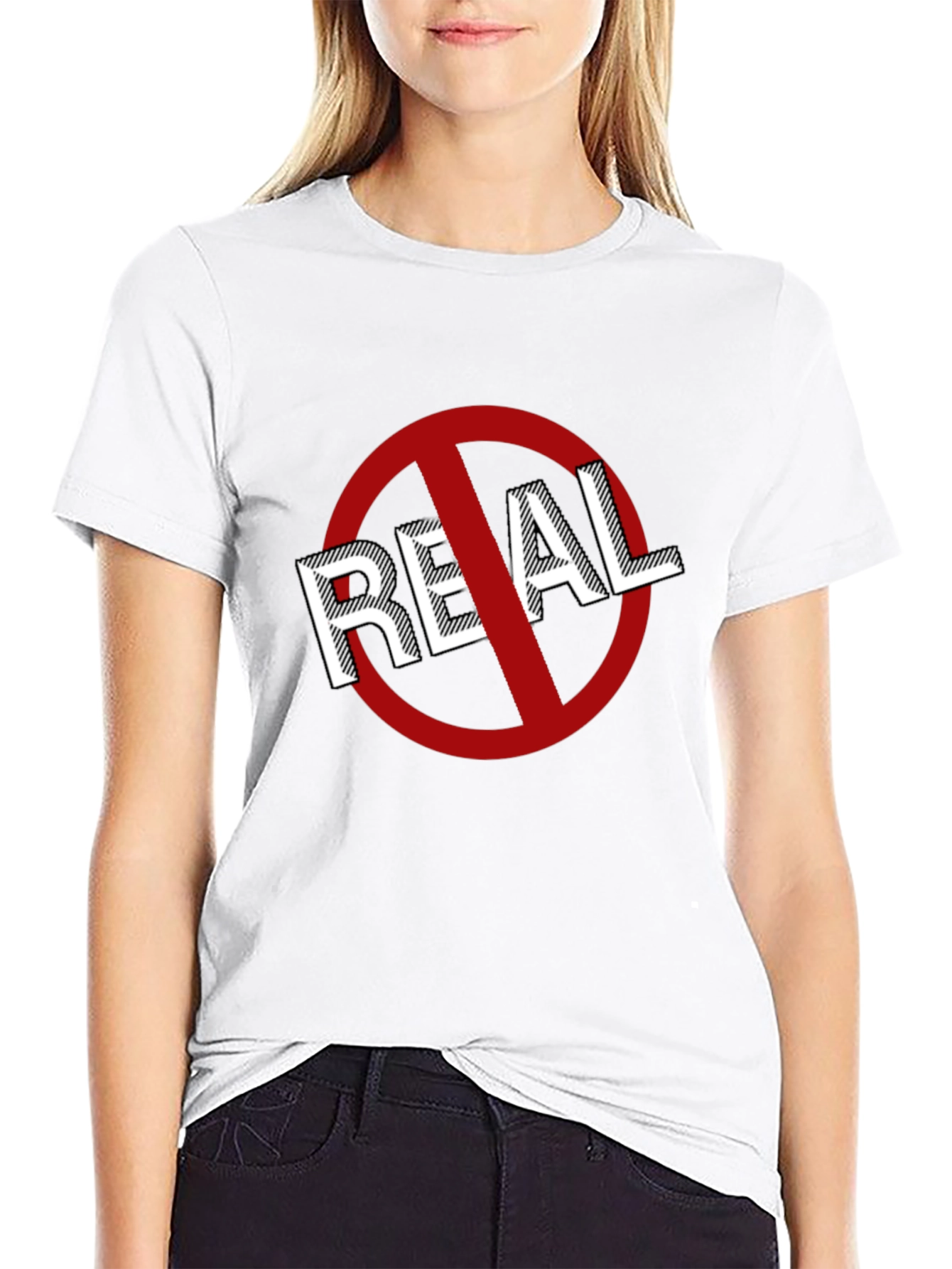 Anti-Real T-Shirt: Bold Graphic Tee for Statement Style