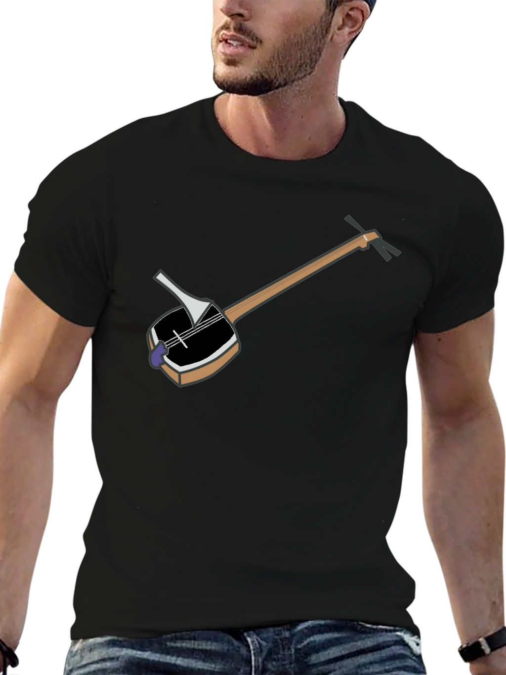 Shamisen T-Shirt - Japanese Instrument Tee