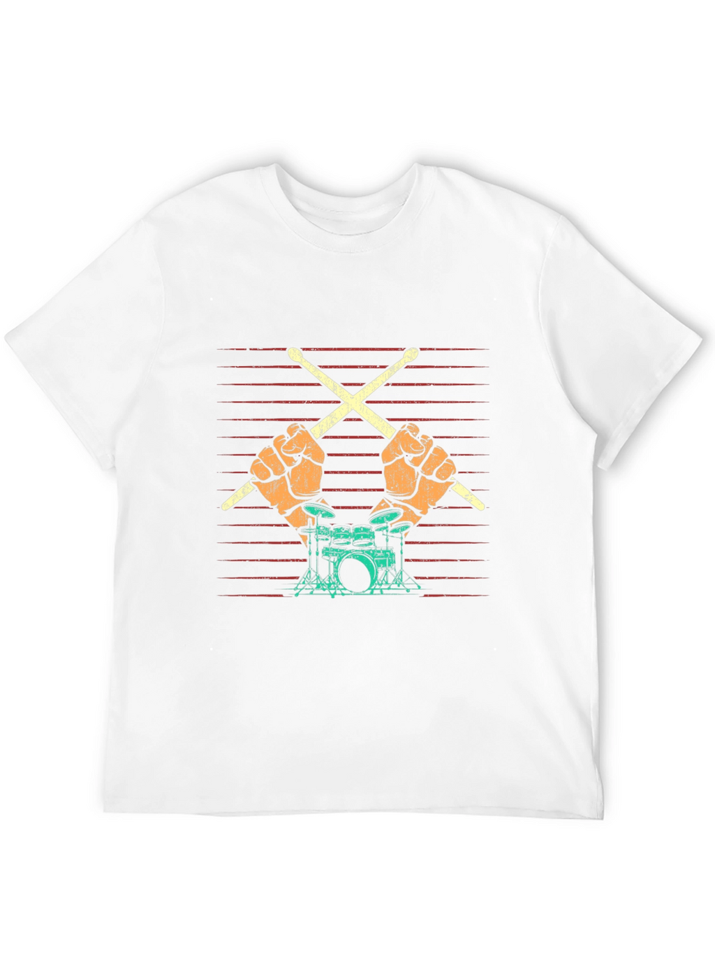 Drummer T-Shirt: Rock and Roll Band Tee