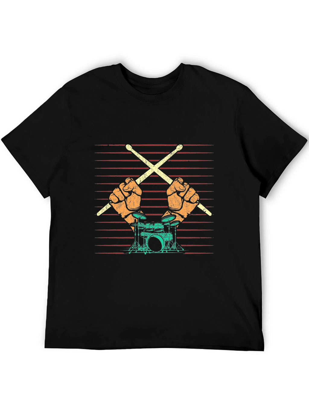 Drummer T-Shirt: Rock and Roll Band Tee