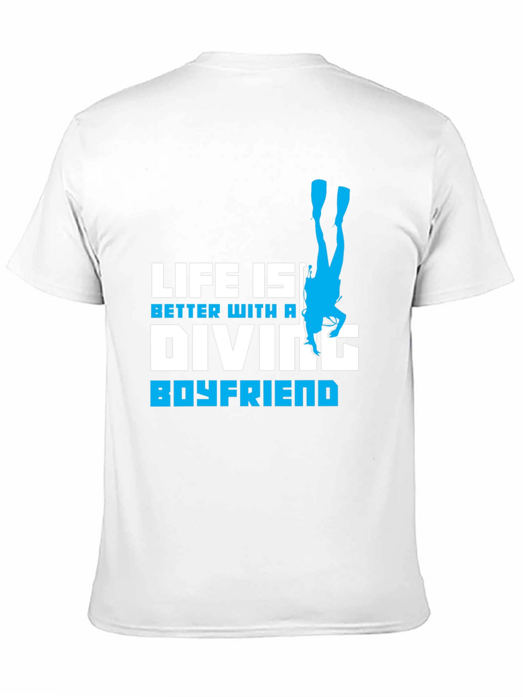 Diving Boyfriend Black T-Shirt - Scuba Diver Love