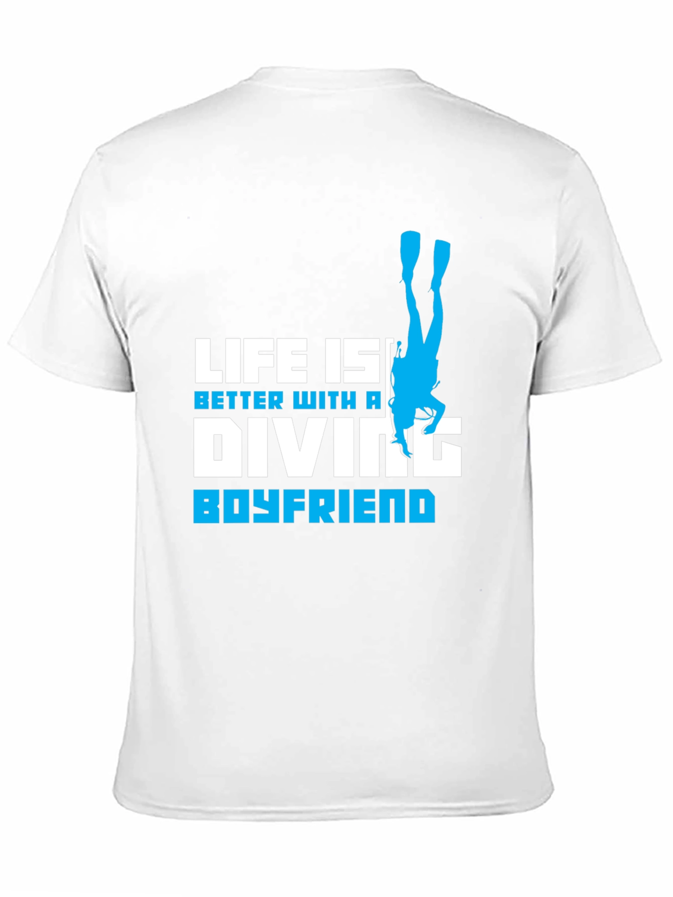 Diving Boyfriend Black T-Shirt - Scuba Diver Love