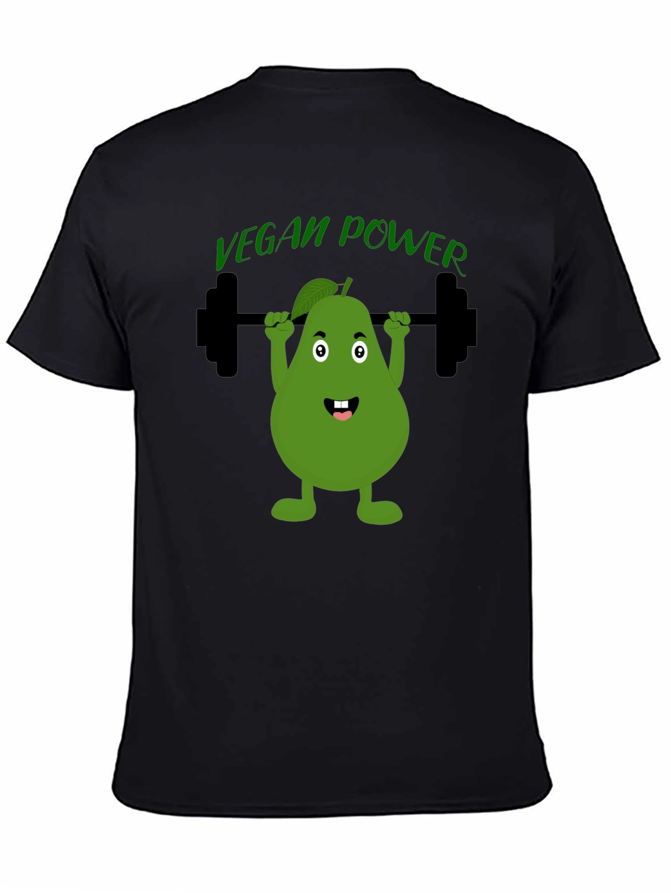 Vegan Power T-Shirt Avocado Gym Tee