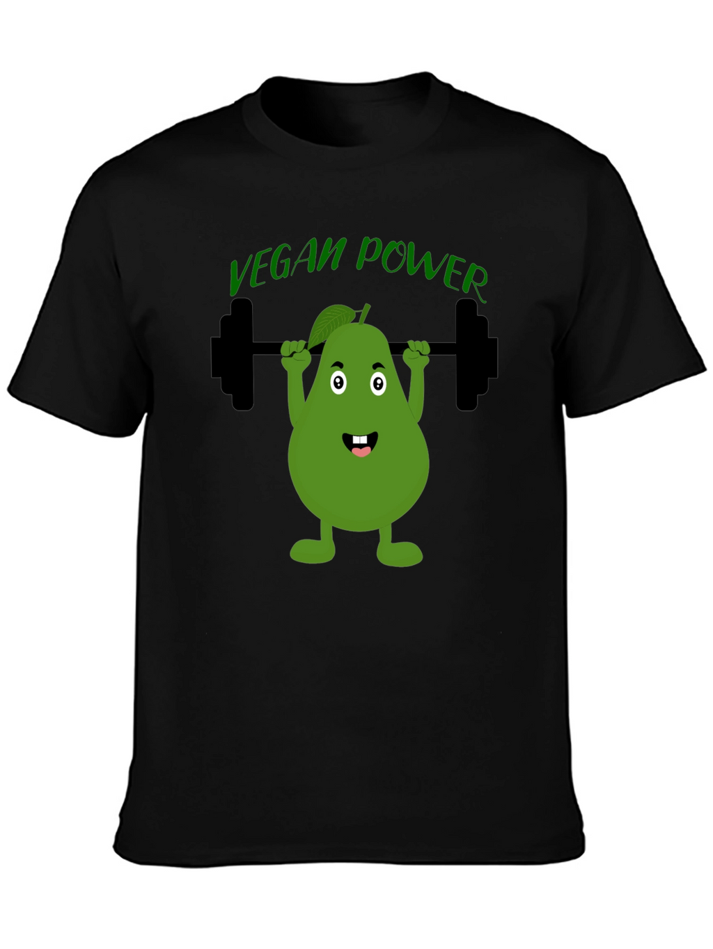 Vegan Power T-Shirt Avocado Gym Tee