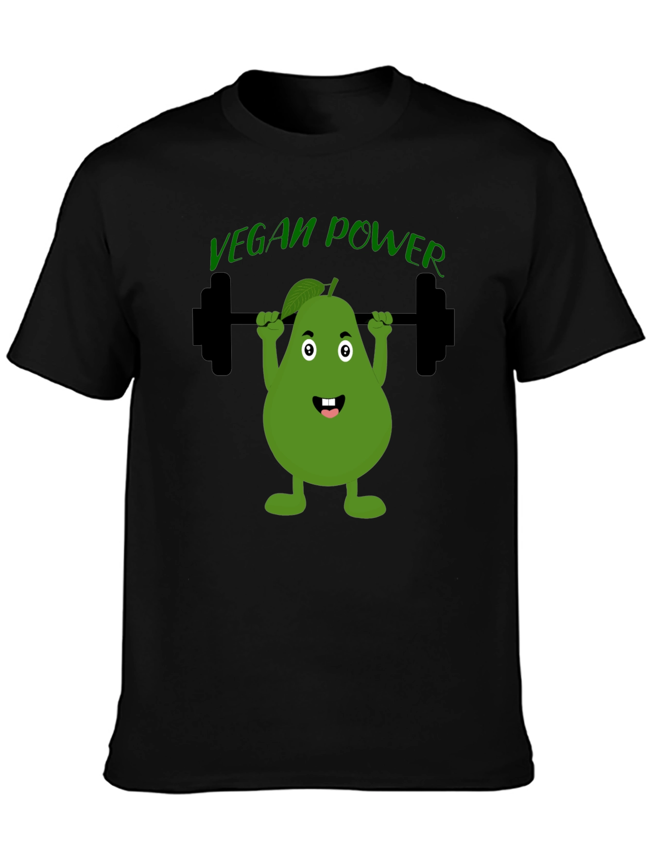 Vegan Power T-Shirt Avocado Gym Tee