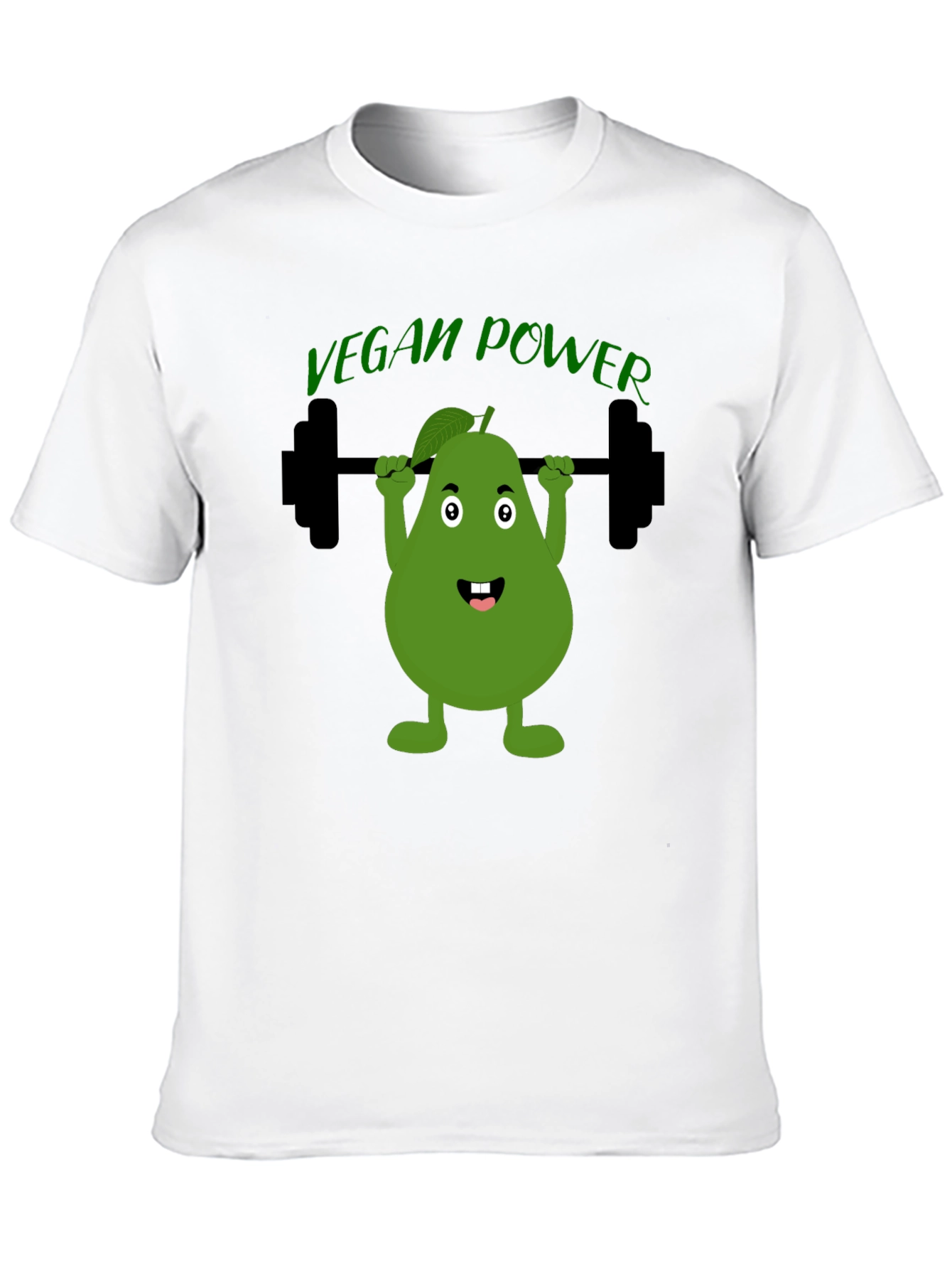 Vegan Power T-Shirt Avocado Gym Tee