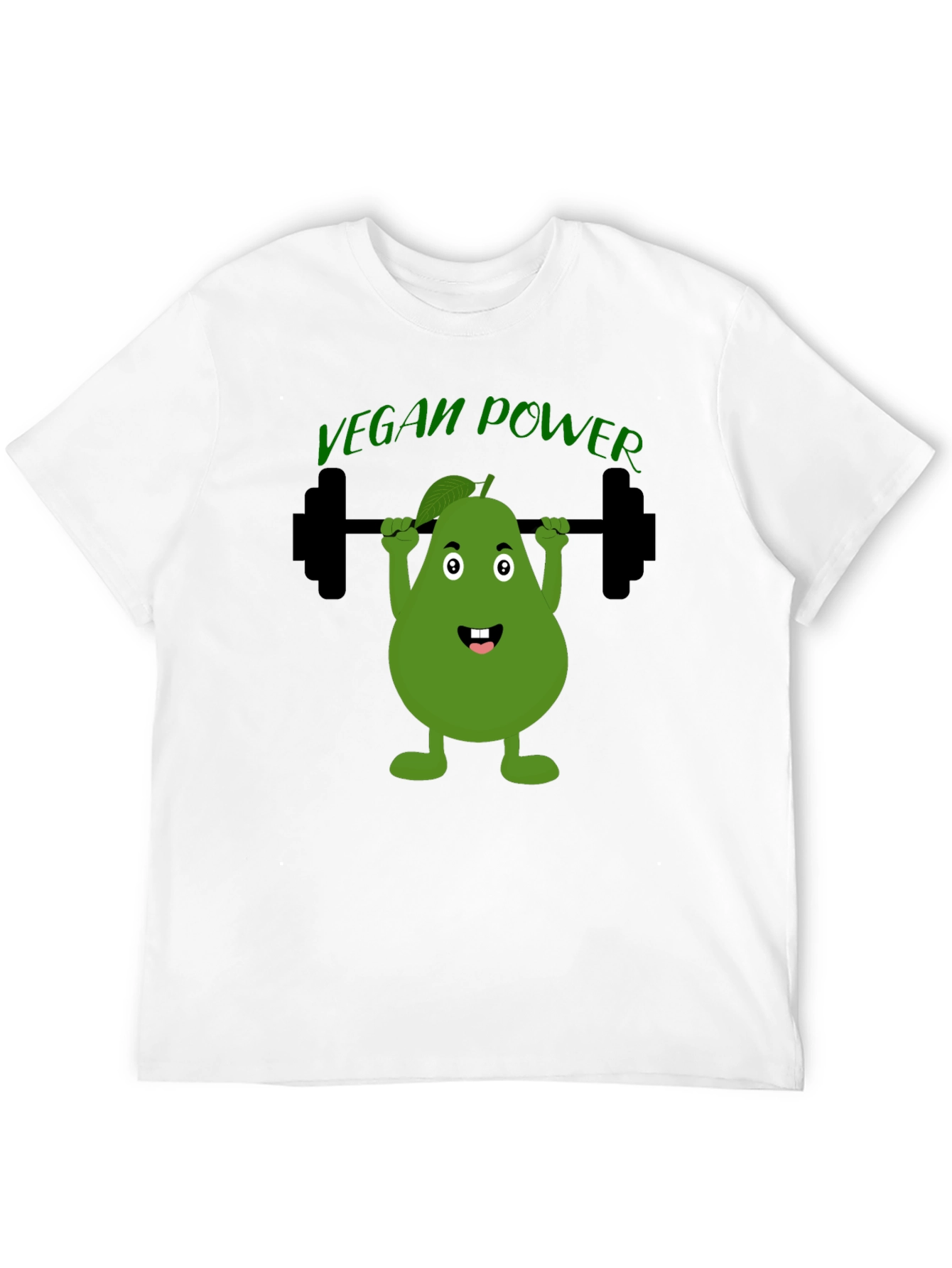 Vegan Power T-Shirt Avocado Gym Tee