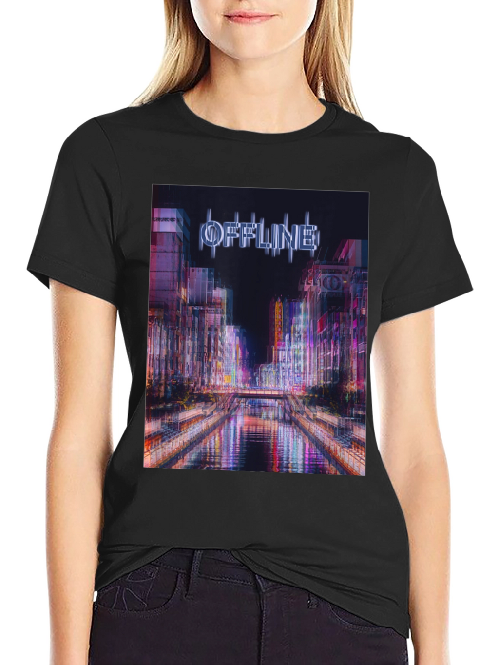 Offline Cityscape Graphic T-Shirt