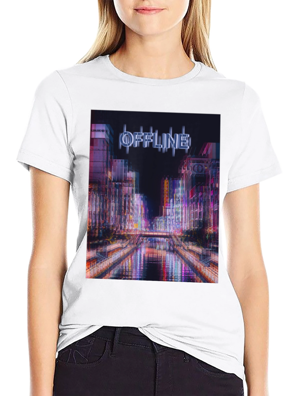 Offline Cityscape Graphic T-Shirt