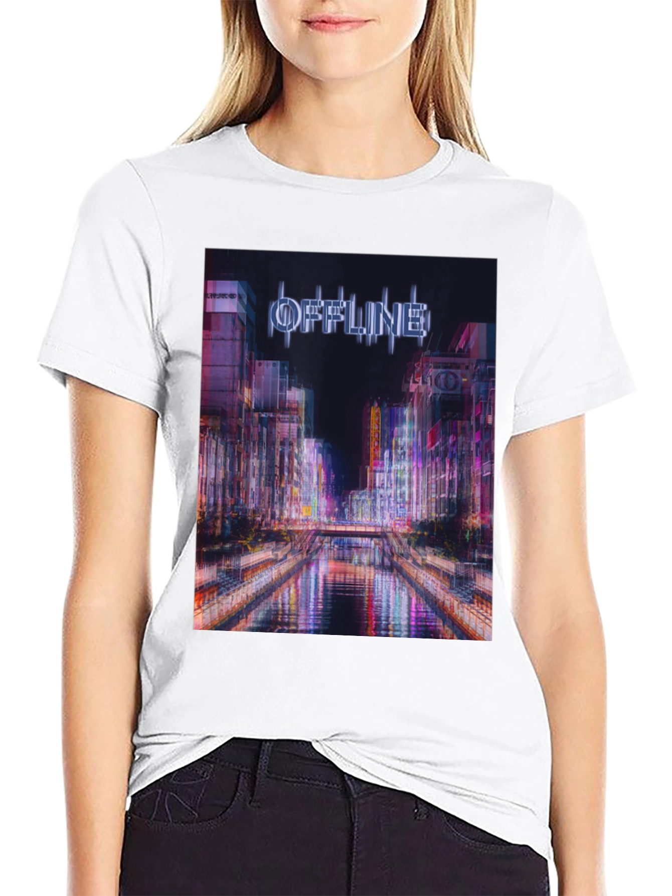 Offline Cityscape Graphic T-Shirt