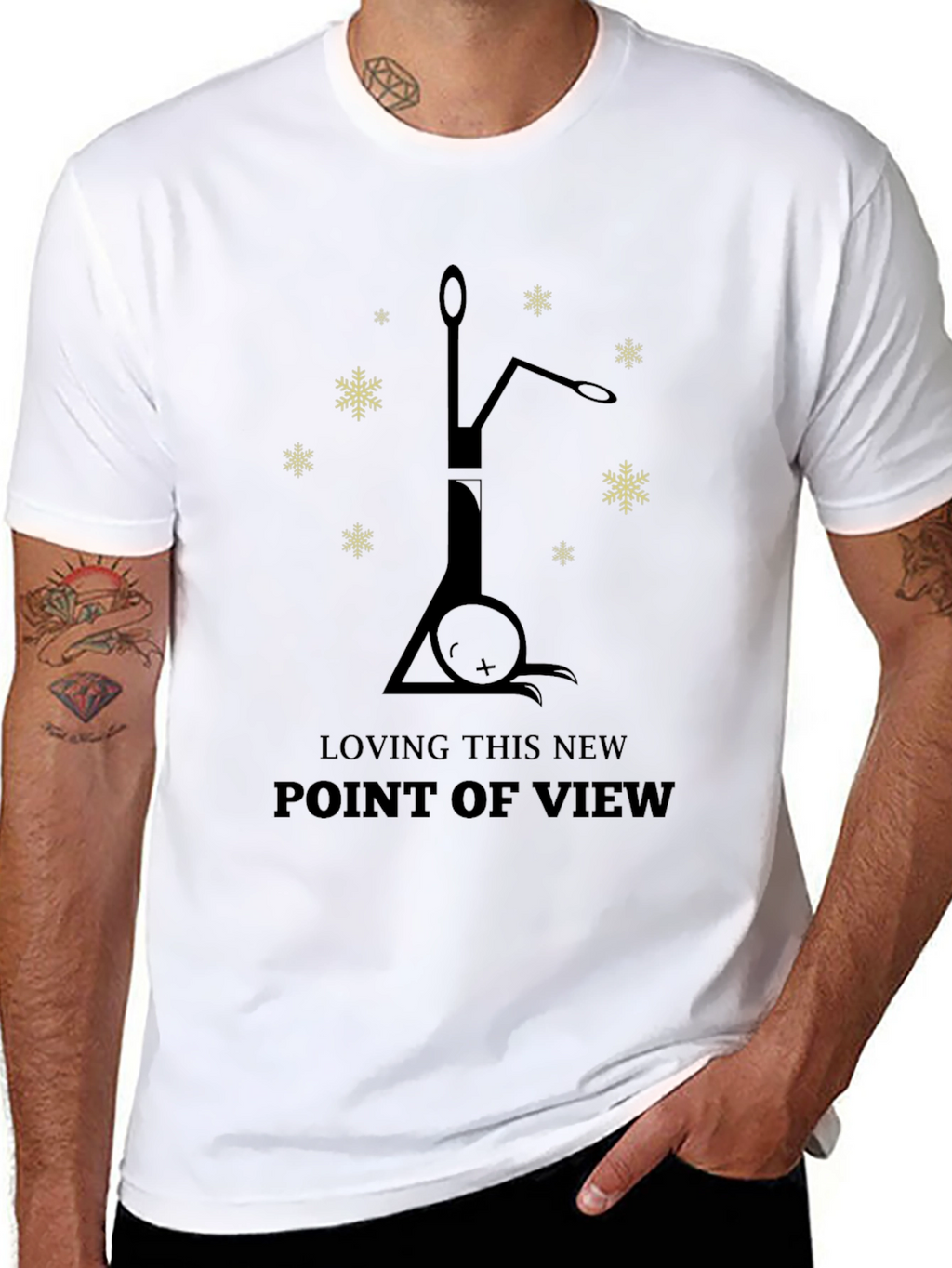 Upside Down Cat T-Shirt - New Point of View