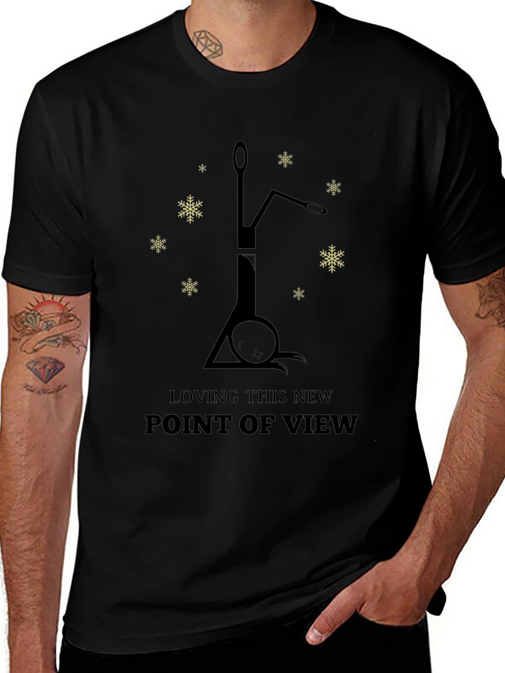 Upside Down Cat T-Shirt - New Point of View