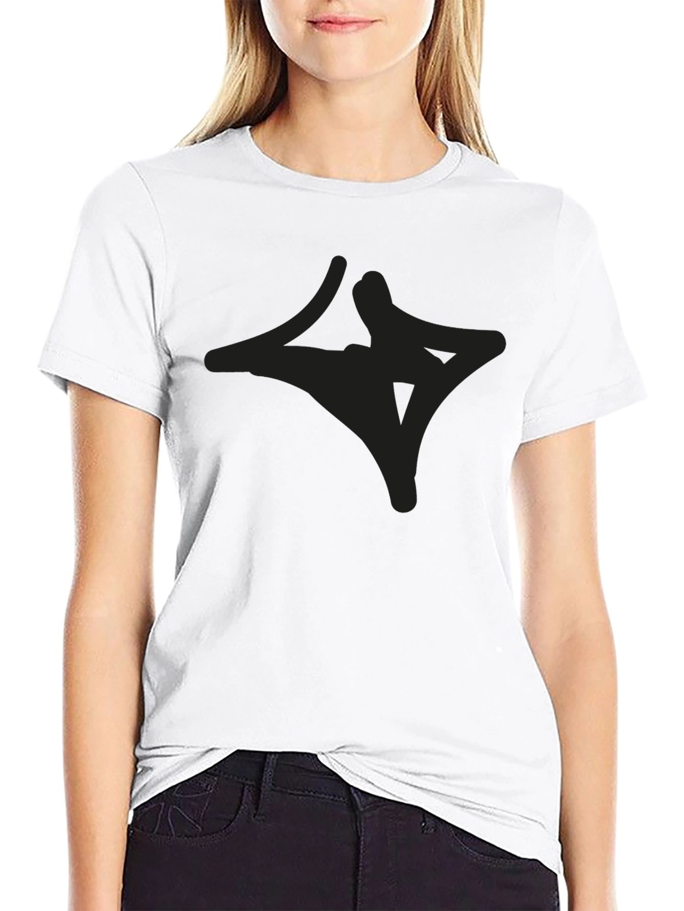 Mens Black Graphic Tee - Casual Style