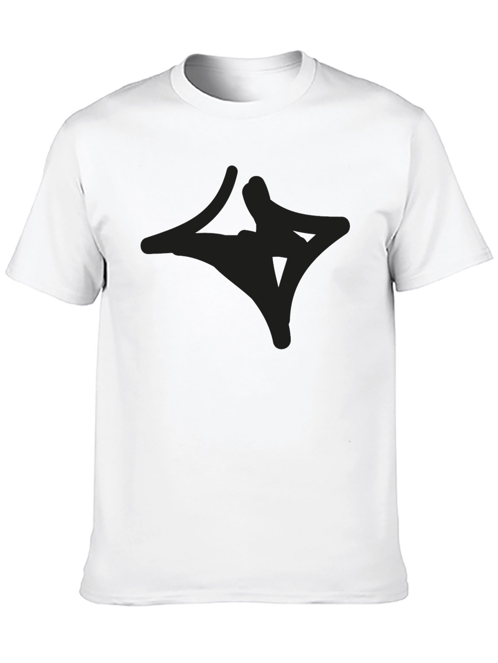 Mens Black Graphic Tee - Casual Style