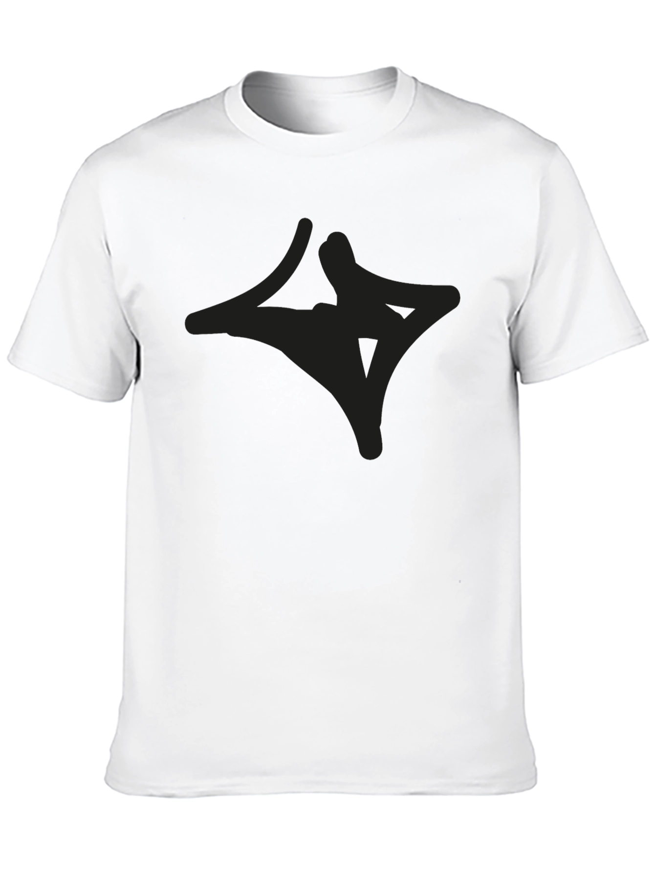 Mens Black Graphic Tee - Casual Style
