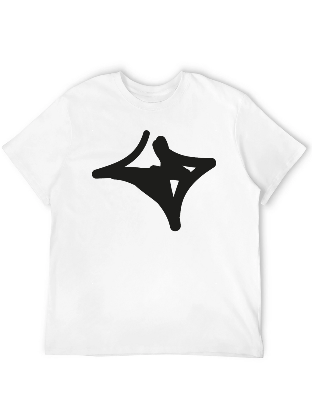 Mens Black Graphic Tee - Casual Style