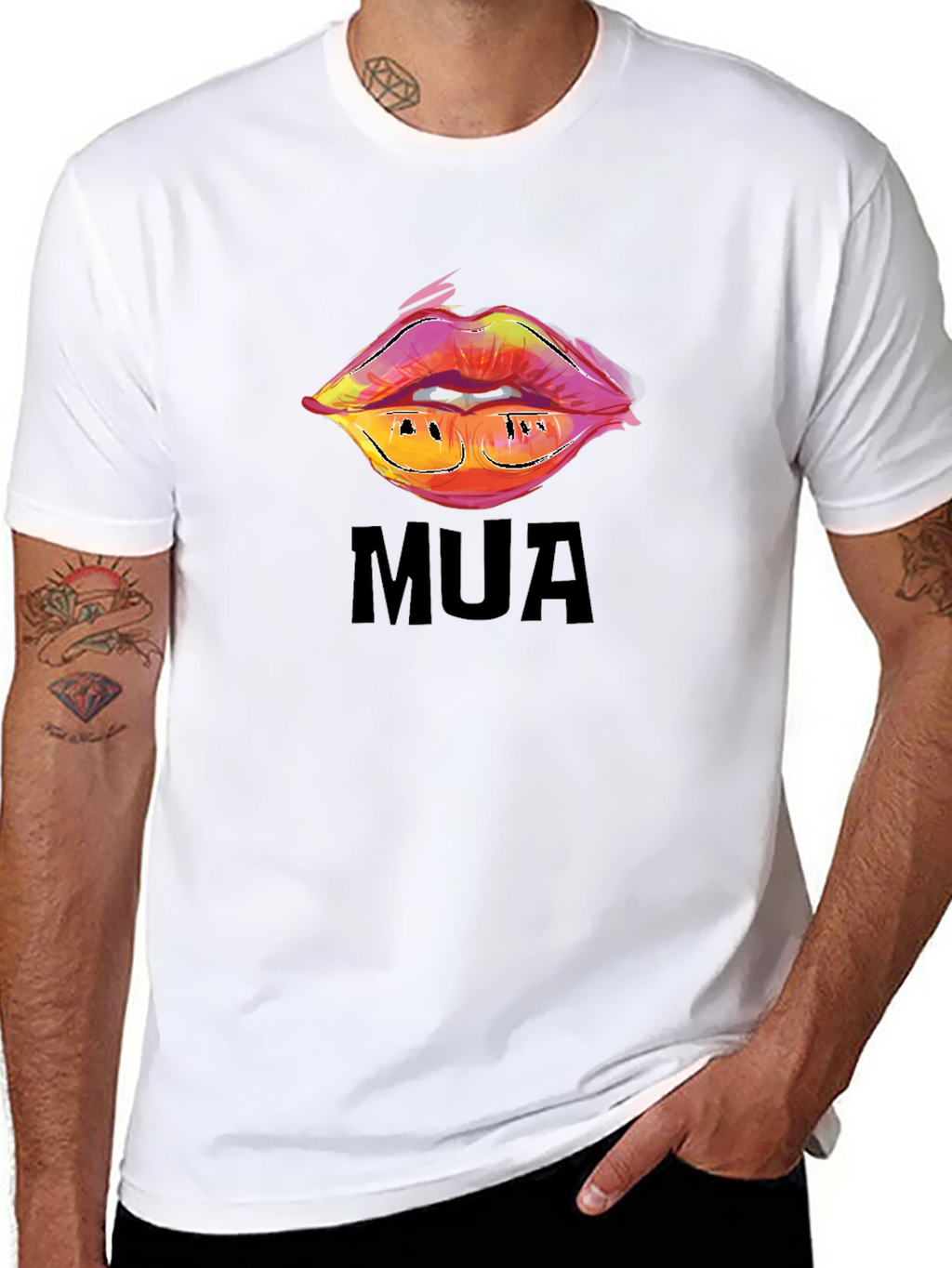 MUA Lips Graphic Tee - Stylish & Trendy