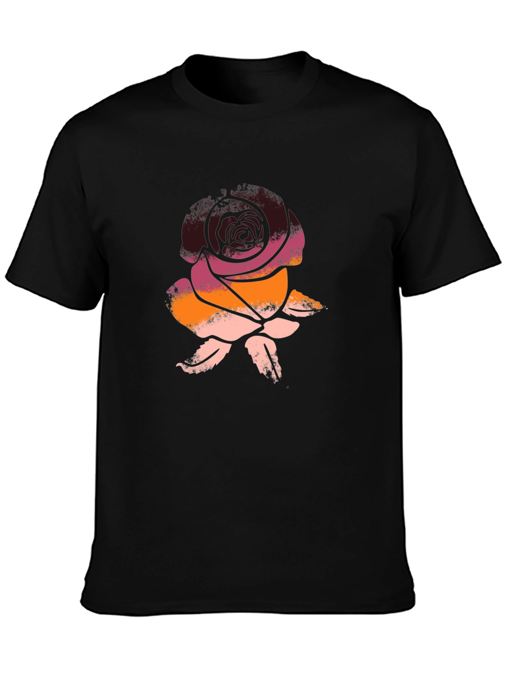 Rose Graphic Tee - Soft Cotton Blend