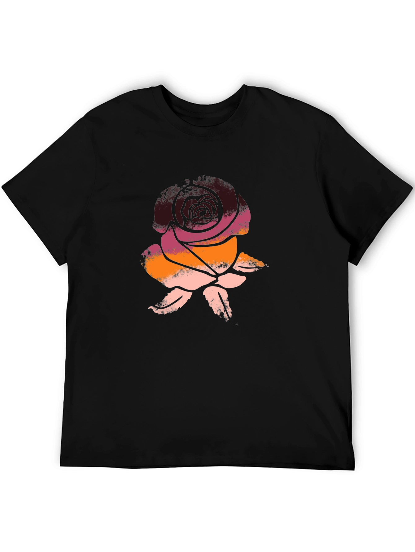 Rose Graphic Tee - Soft Cotton Blend