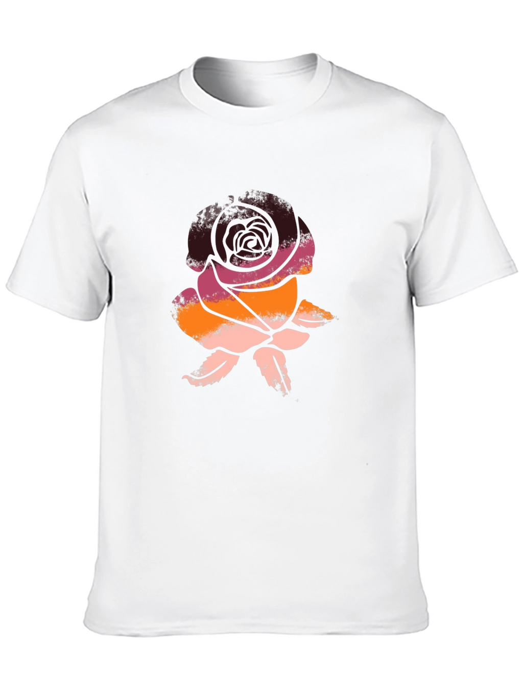 Rose Graphic Tee - Soft Cotton Blend