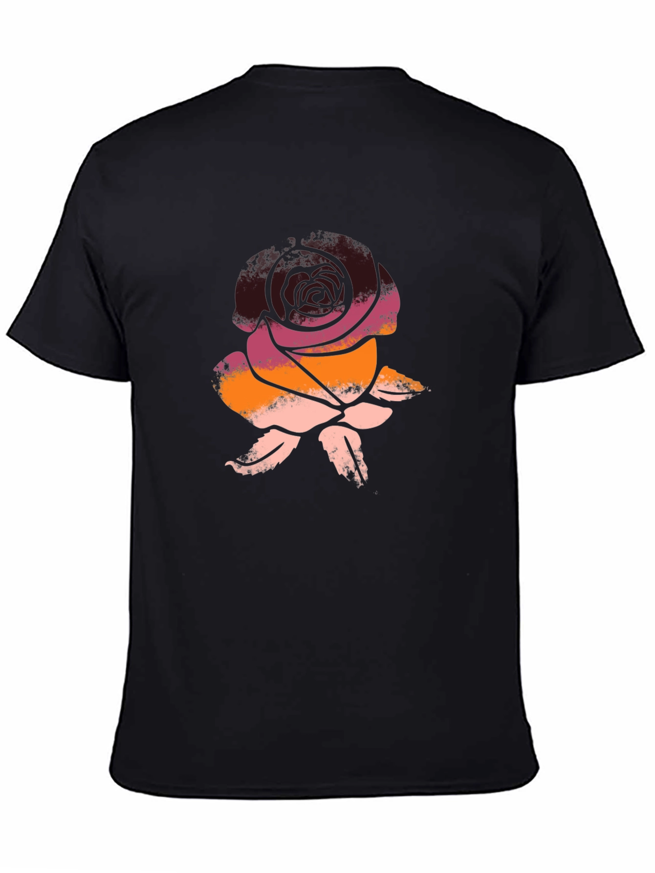 Rose Graphic Tee - Soft Cotton Blend