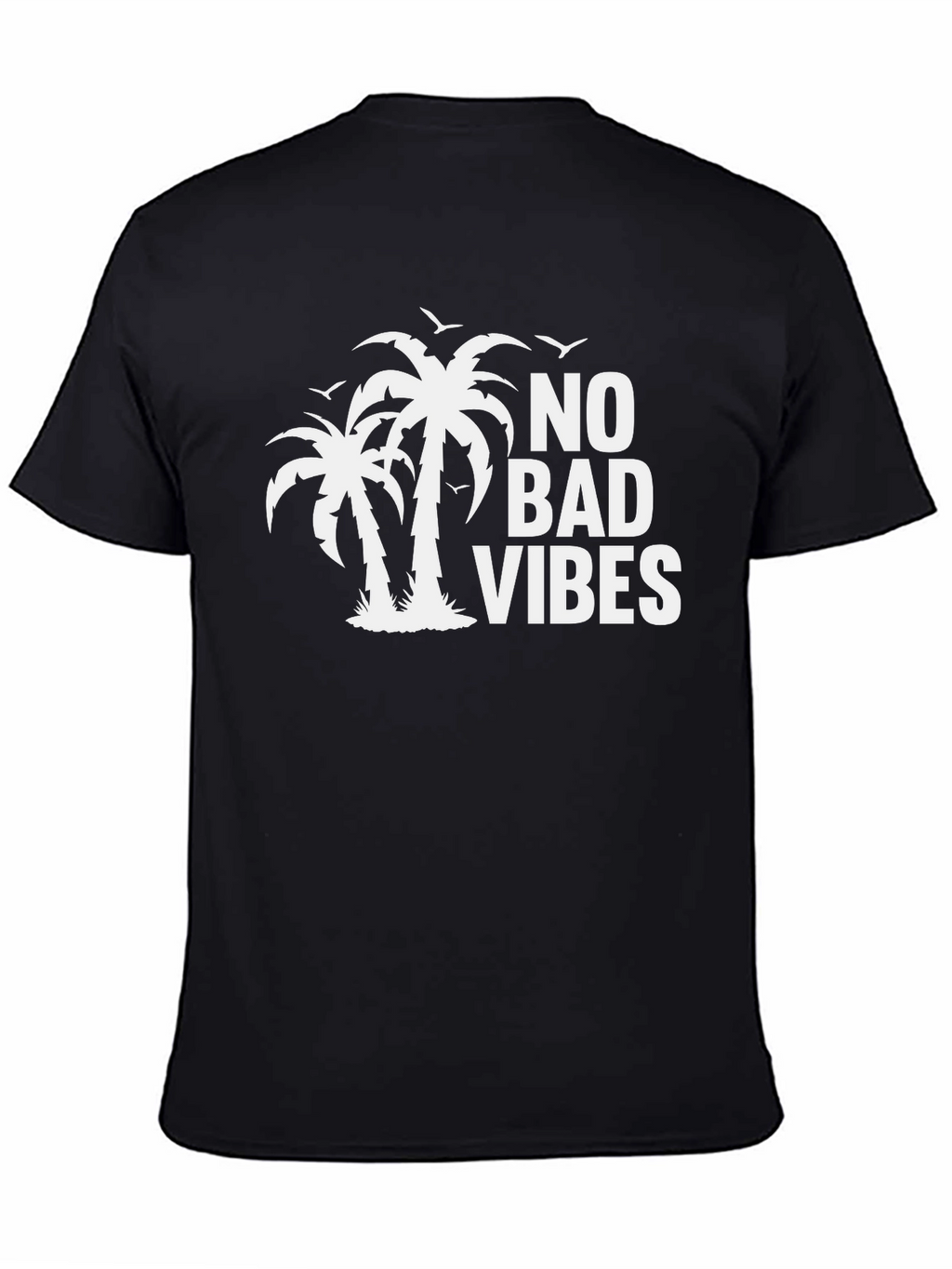 No Bad Vibes Palm Tree Graphic Tee