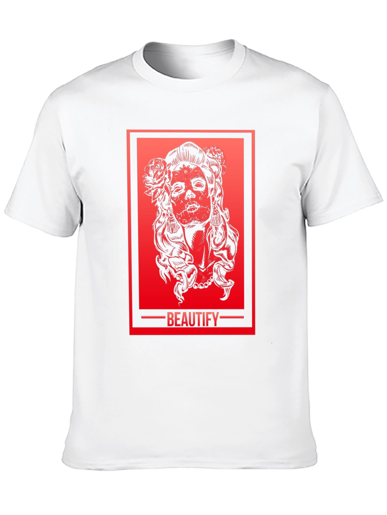 Beautify Sugar Skull Woman Graphic Tee