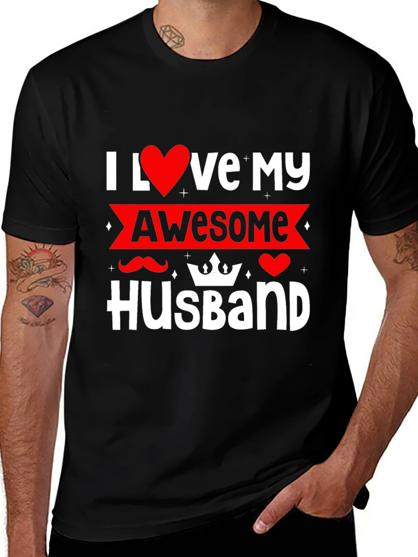 I Love My Awesome Husband T-Shirt