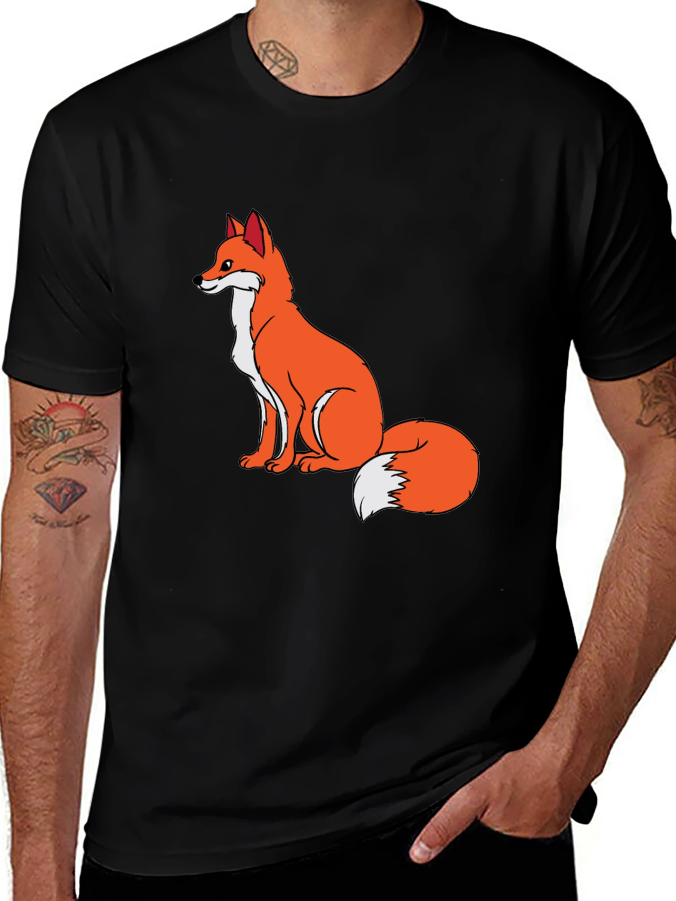 Fox Graphic T-Shirt - Stylish Casual Tee