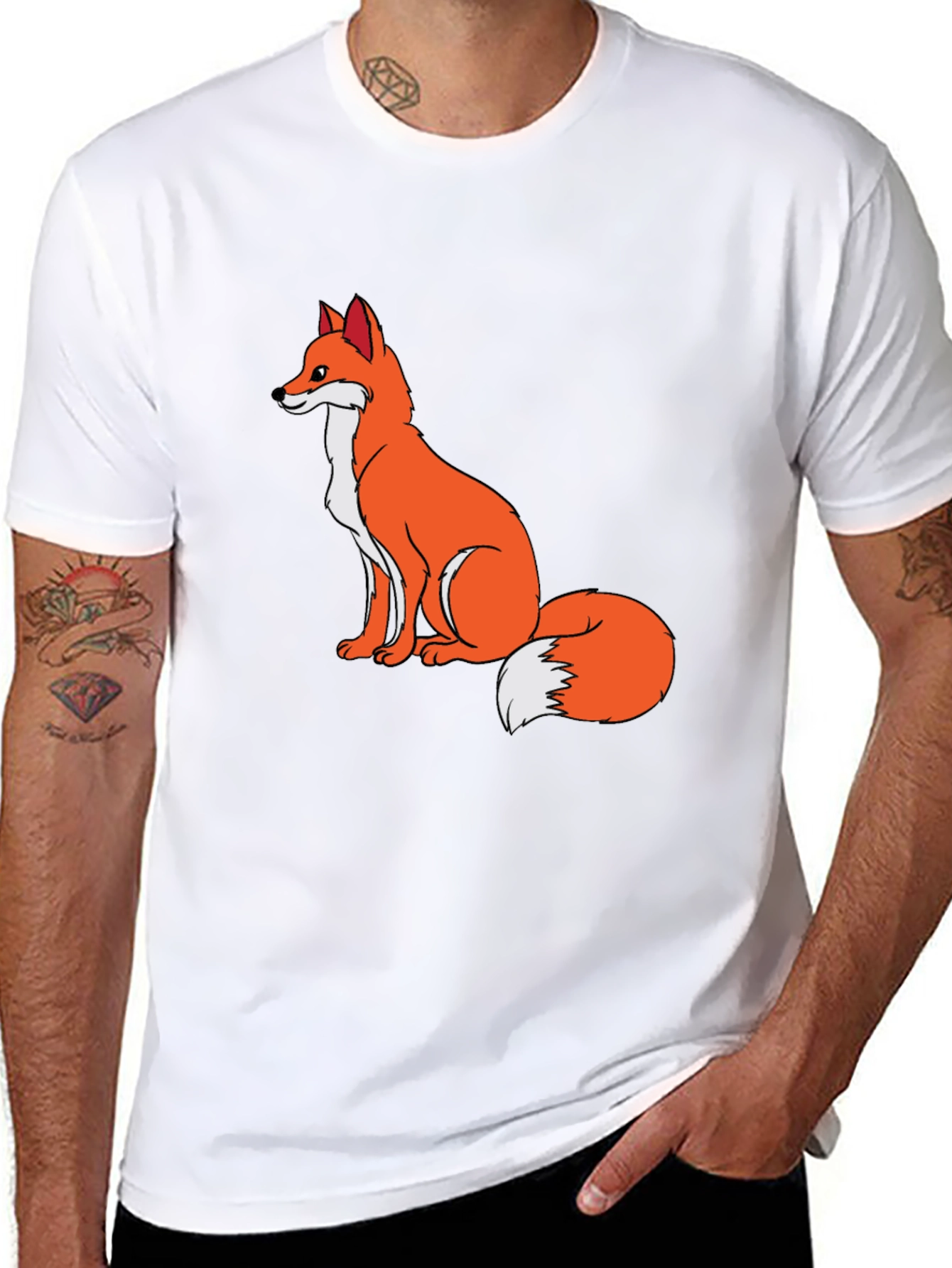 Fox Graphic T-Shirt - Stylish Casual Tee