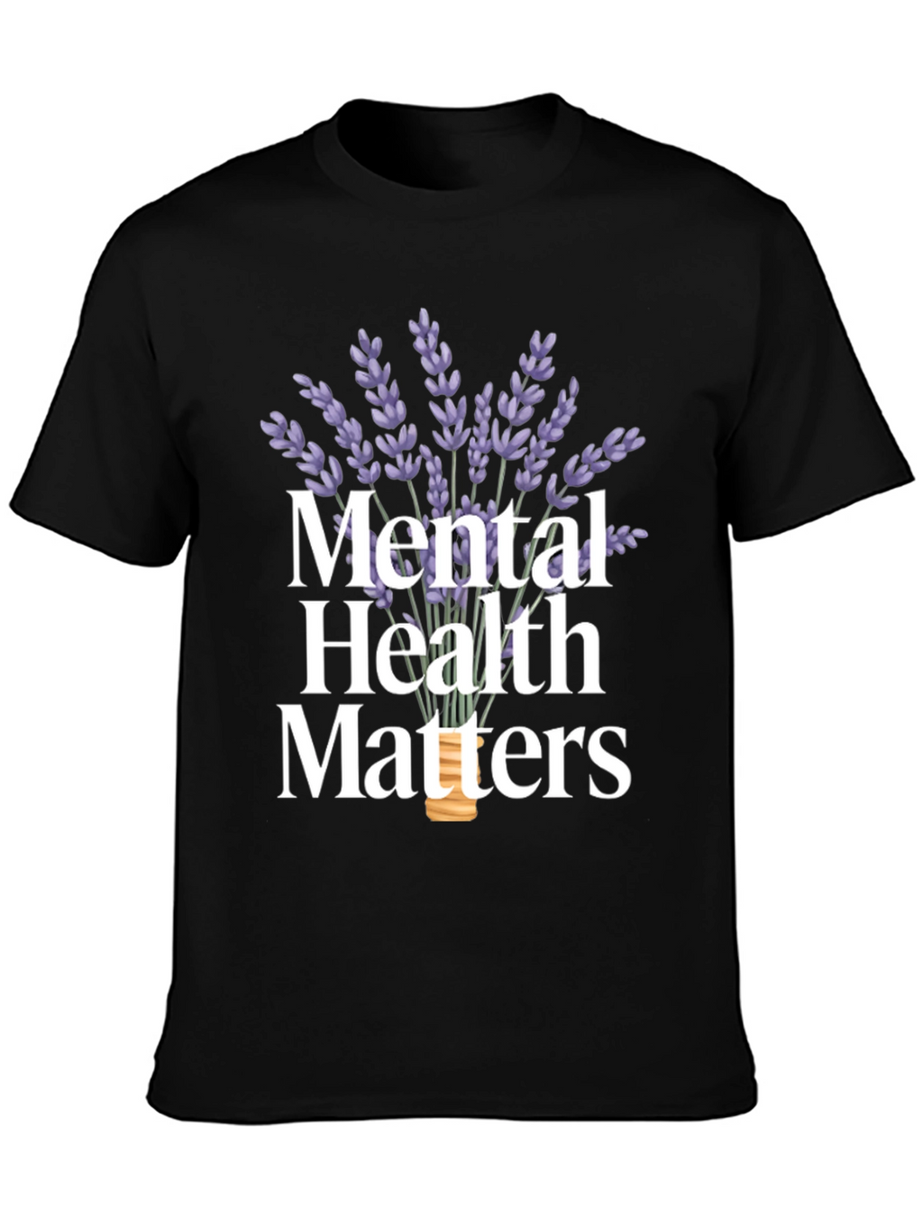 Mental Health Matters Lavender Graphic T-Shirt