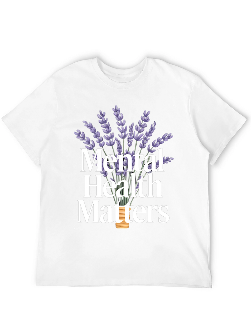 Mental Health Matters Lavender Graphic T-Shirt