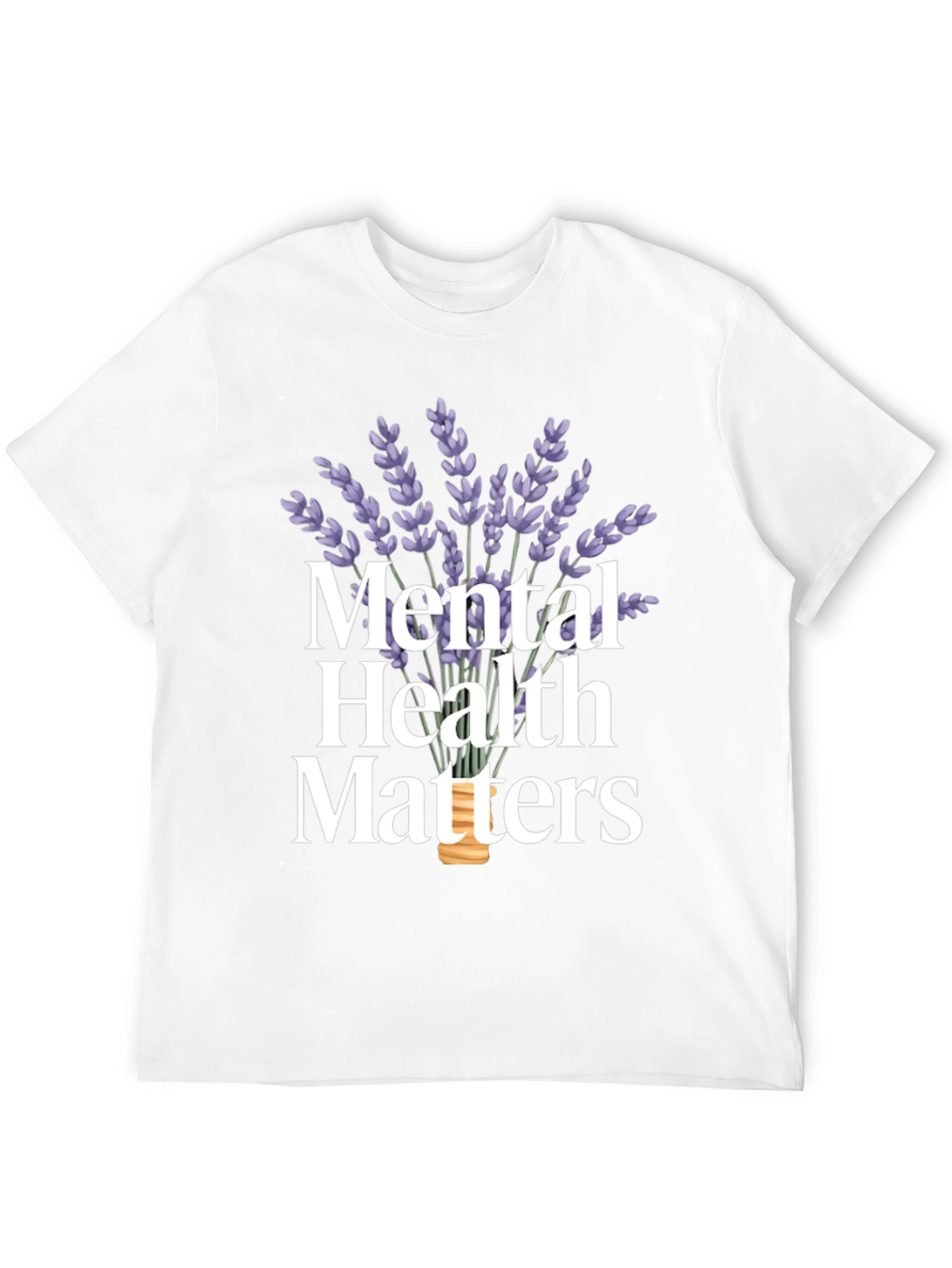 Mental Health Matters Lavender Graphic T-Shirt