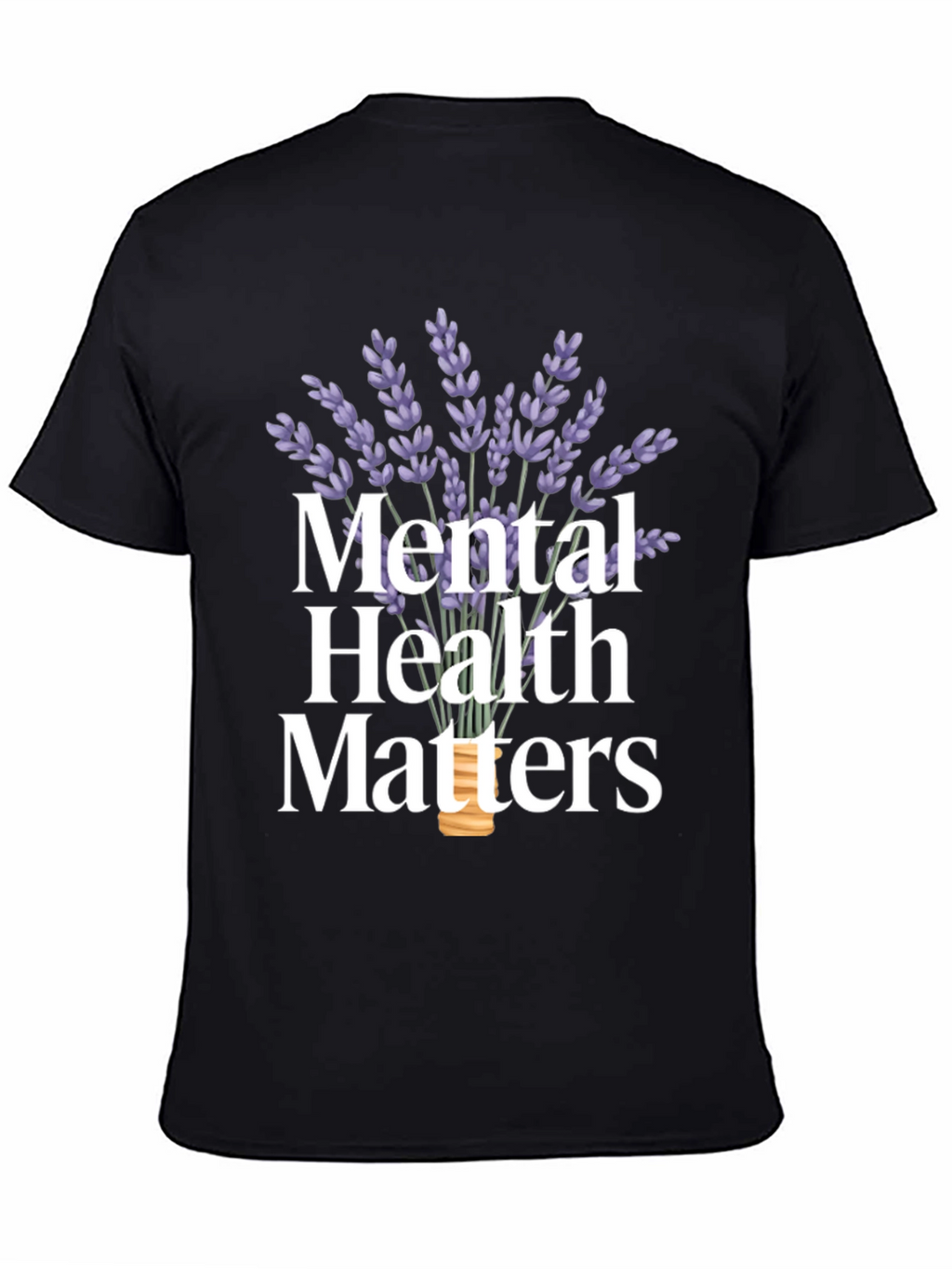 Mental Health Matters Lavender Graphic T-Shirt