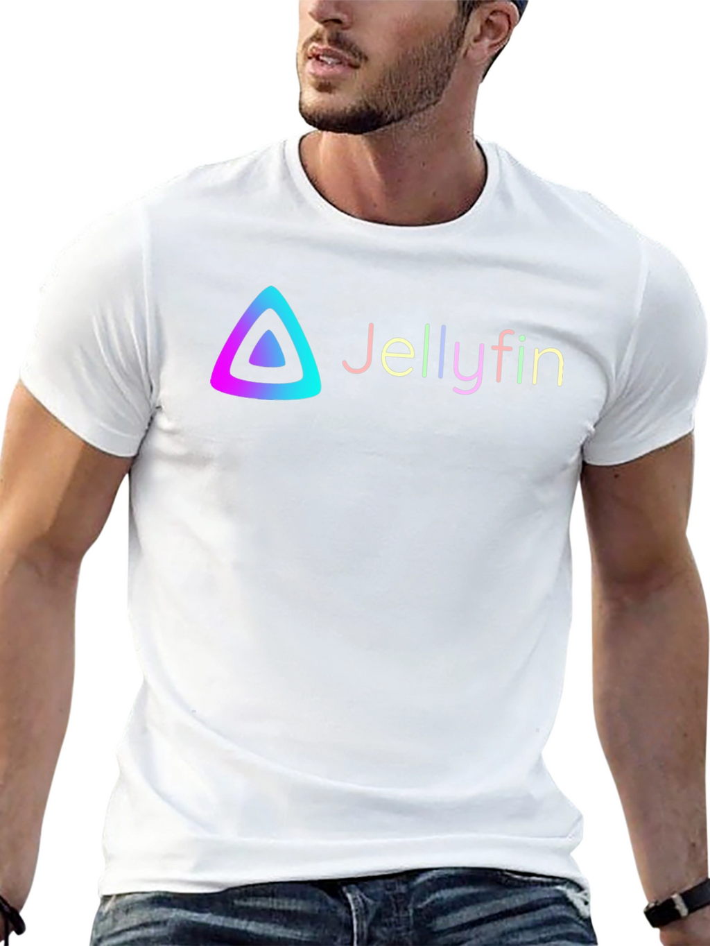 Jellyfin Logo Graphic Black T-Shirt